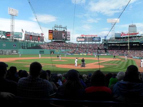 Baseball Sports Stadium Audience League Boston