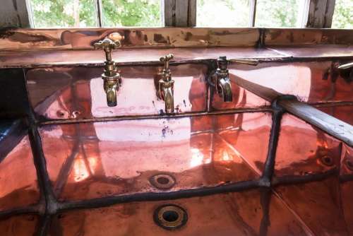 Bathroom Sink Faucet Copper Kitchen Old Antique