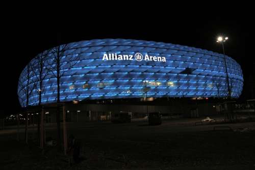 Bavaria Munich Germany Arena Football Night