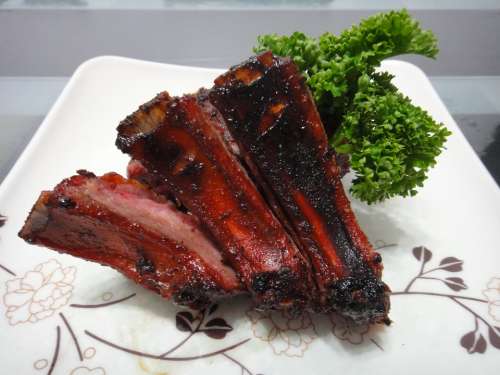 Bbq Ribs Pork Meat Brazier Beef Barbecue