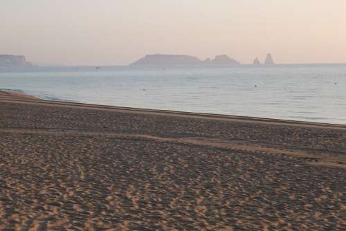 Beach Sand Sea Sunset Water Spain