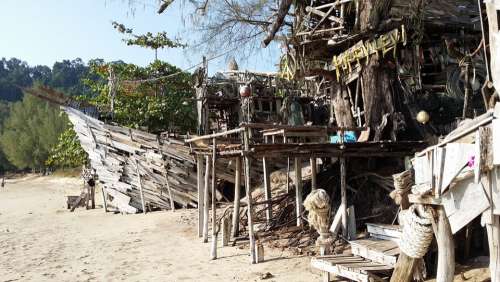 Beach Sand Sea Water Wave Vacations Thailand Bay