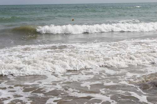Beach Coast Spray Surf Sea Wave Rhodes Vacations