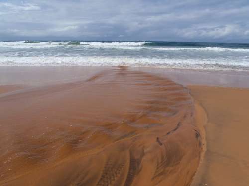 Beach Sydney Beach Australia Sea Surf Wave Ebb