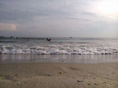 Beach Ocean Sea Shore Wave Sandy Sand