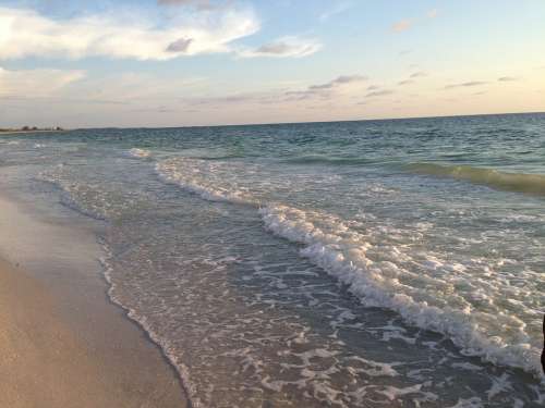 Beach Shore Water Waves Coast Travel Ocean