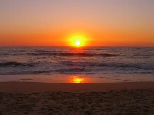 Beach Portugal Sunset