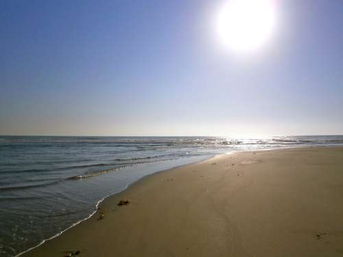 Beach Sand Sun Sea Vacations Wide Horizon Summer