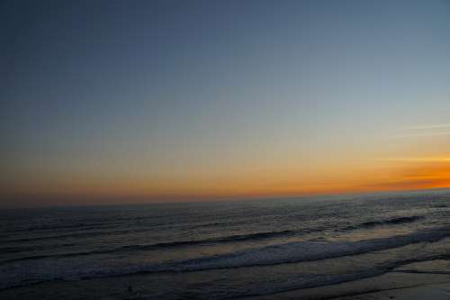 Beach Ocean Sea Sunset El Salvador