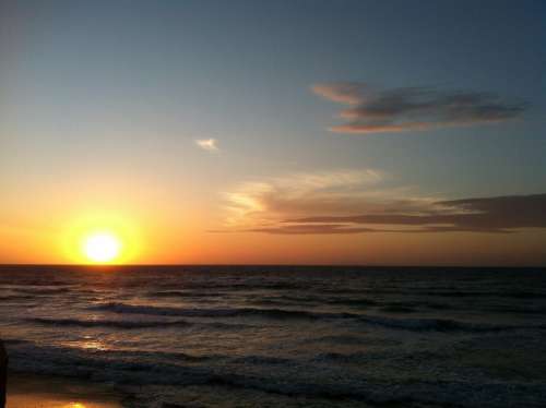 Beach Sunset Sky