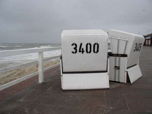Beach Chair Sylt Westerland Sea 3400 Protection