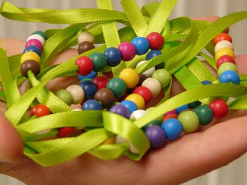 Beads Pearl Necklace Band Chain Hand Toys