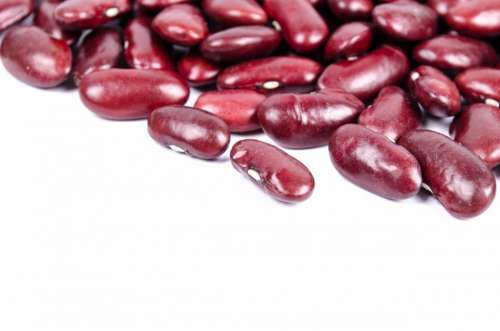 Beans Red Seed Isolated Produce Natural Delicious