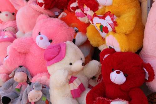 Bear Plush Rabbit Stuffed Teddy Toys Valentine