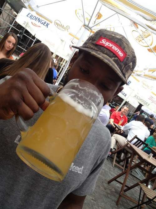 Beer Black Drinking Alcohol Thirst Man