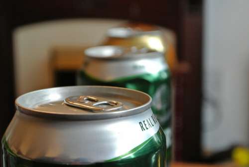 Beer Cans Cider Alcohol Depth Of Field