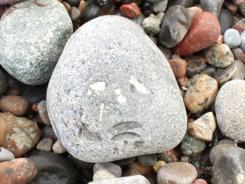 Ben Stone Stone Baltic Sea Face Natural Beings