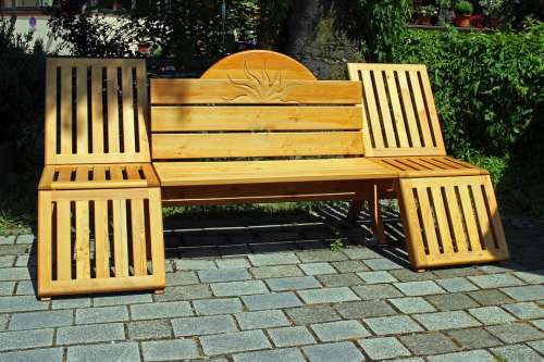 Bench Bank Wooden Bench Out Click Sit Craft Wood