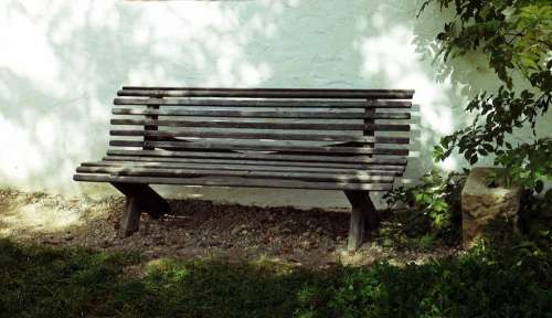 Bench Bank Seat Wood Rest Click Wooden Bench Out
