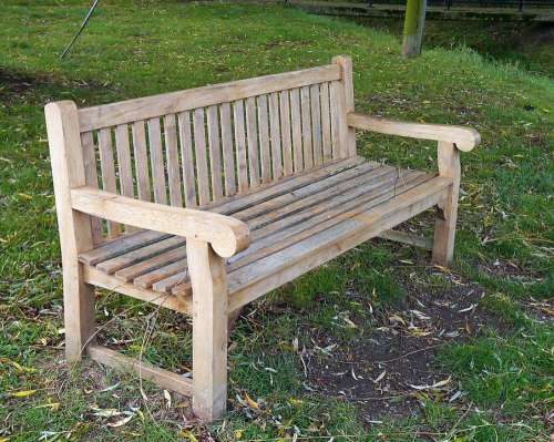 Bench Seat Sit Park Wooden Outdoor Furniture