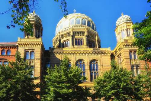 Berlin Germany Synagogue Faith Religion Building