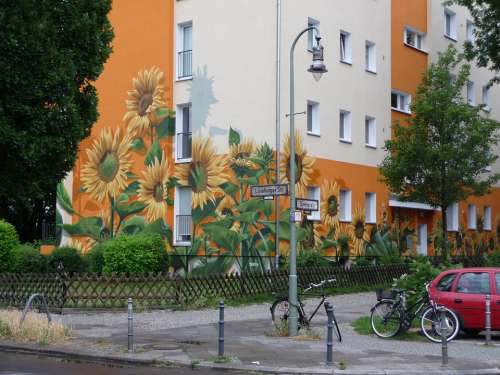 Berlin House Facade Painted House Lüneburg Street