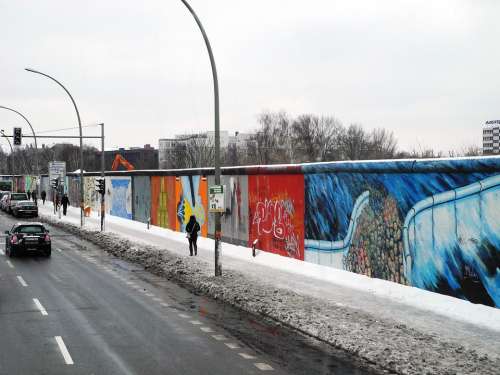 Berlin City Wall Graffiti East Germany