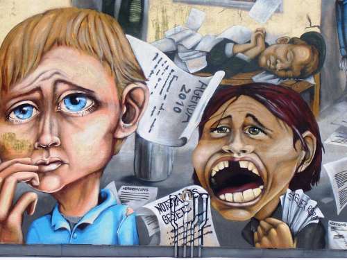 Berlin City Wall Graffiti East Germany