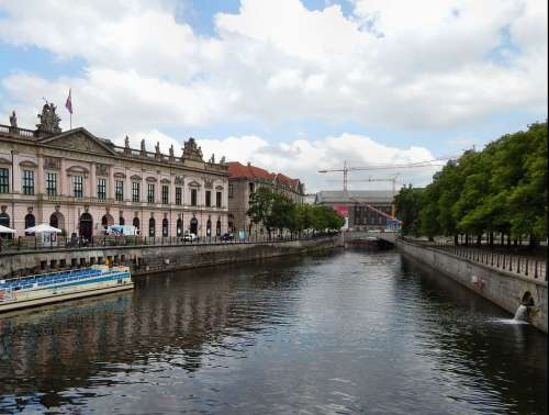 Berlin Architecture River Bridge Boat