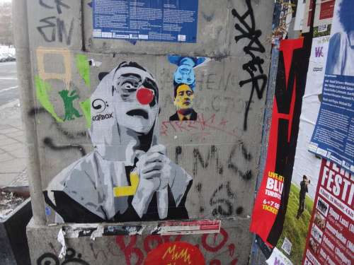 Berlin Graff Graffiti Kreuzberg Clown Face