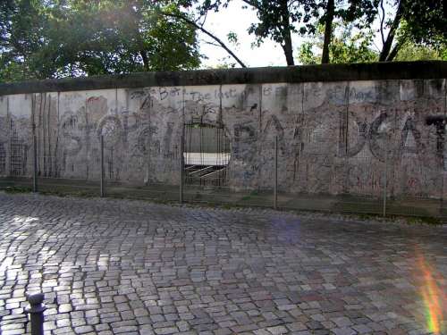 Berlin Wall Fragment Berlin Germany Ddr