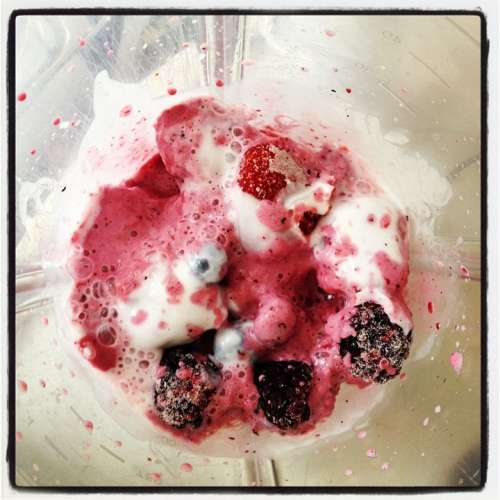 Berries Yogurt Shake Smoothie Mulberry Strawberry