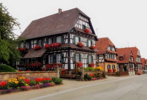 Betschdorf France Village Town Buildings