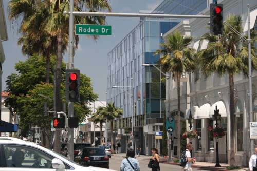 Beverly Hills Rodeo Drive California Usa