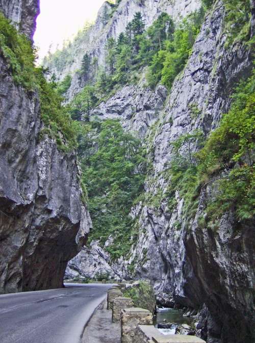 Bicaz Canyon Romania Landscape Nature Scenic Rock