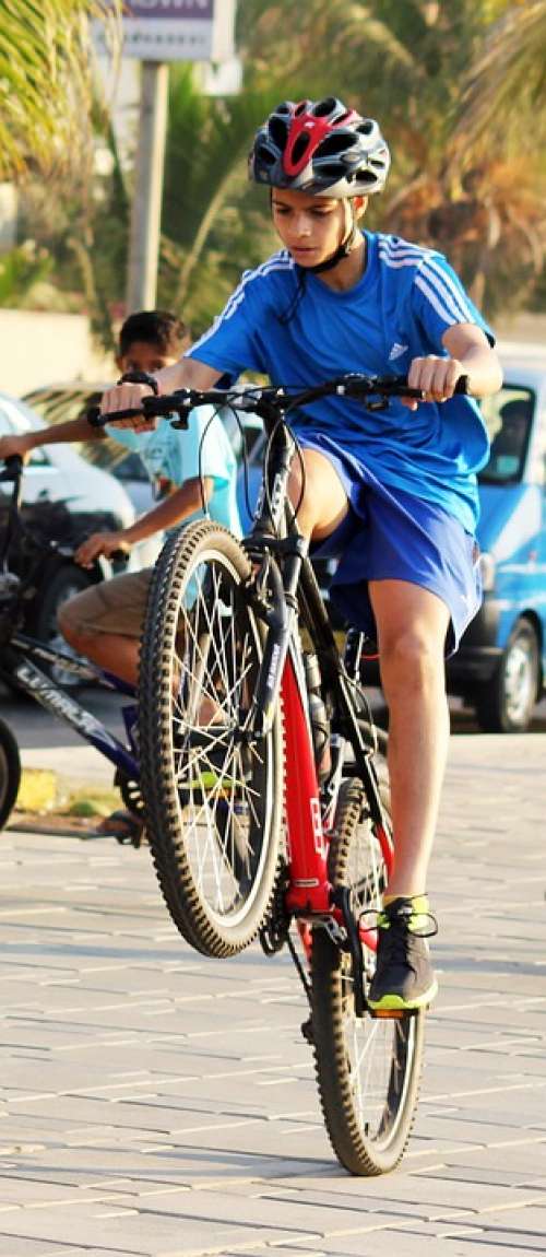 Bicycle Rider Child Boy Leisure Ride Activity