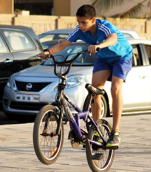 Bicycle Rider Child Boy Leisure Ride Activity