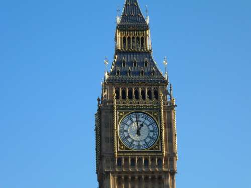 Big Ben London Clock England Historic Buildings