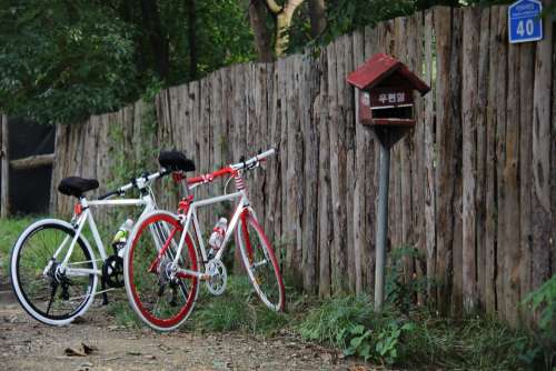 Bike Mail Box Wood Hiking Exercise