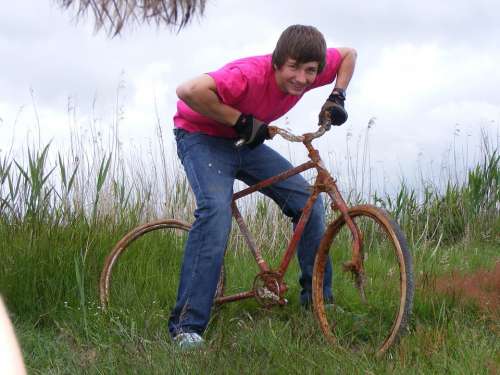 Bike Rust Fun Scrap Boy Teenager