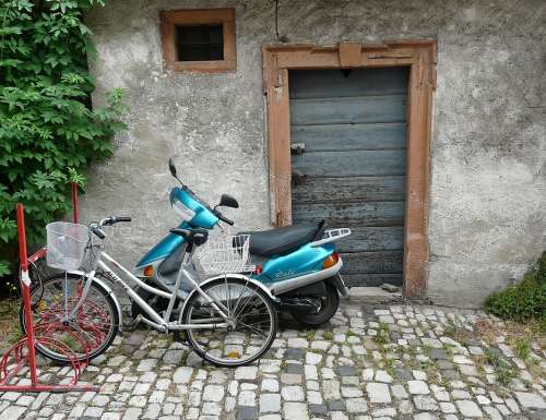Bike Motorcycle Door Old