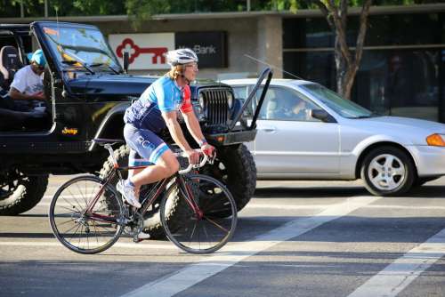 Biker Cyclist Bicycle Biking Sport Bike Active