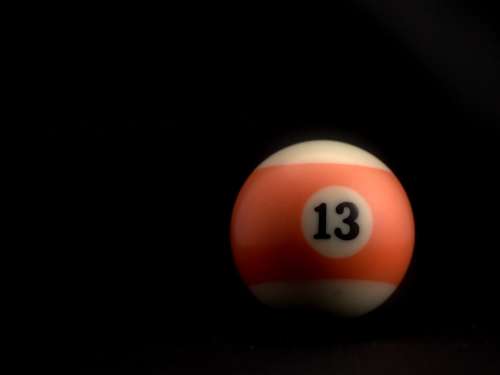 Billiards Black Ball 13 Bilardkugeln