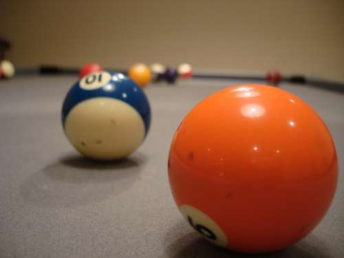 Billiards Pool Game Table Felt Balls Ball