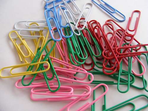 Binder Clips Colored Multi Office Paper