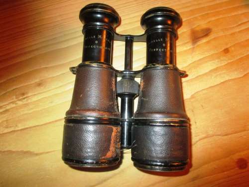 Binoculars Old Scuffed Army Binoculars Antique