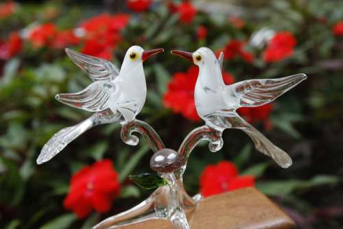 Bird Glass Love Arts Figure