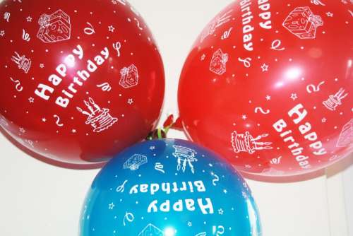 Birthday Ballons Balloons Color Fun Colorful