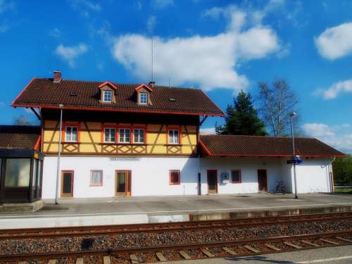 Bissenhofen Germany Bavaria Train Station Depot