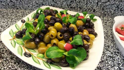 Black And Grüne Olives Food Delicious Eat Olive